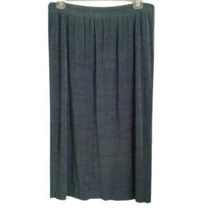Vikki Vi 20W 18W L slinky travel knit Skirt blue Altered